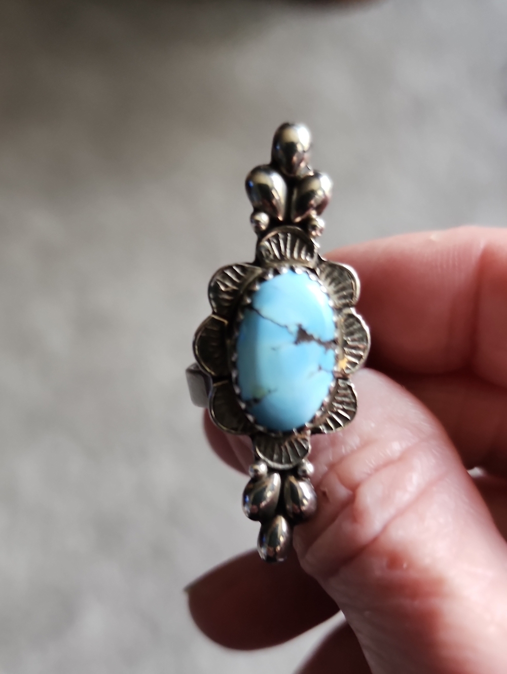 Authentic Golden Hills Turquoise And Authentic Sterling Silver,